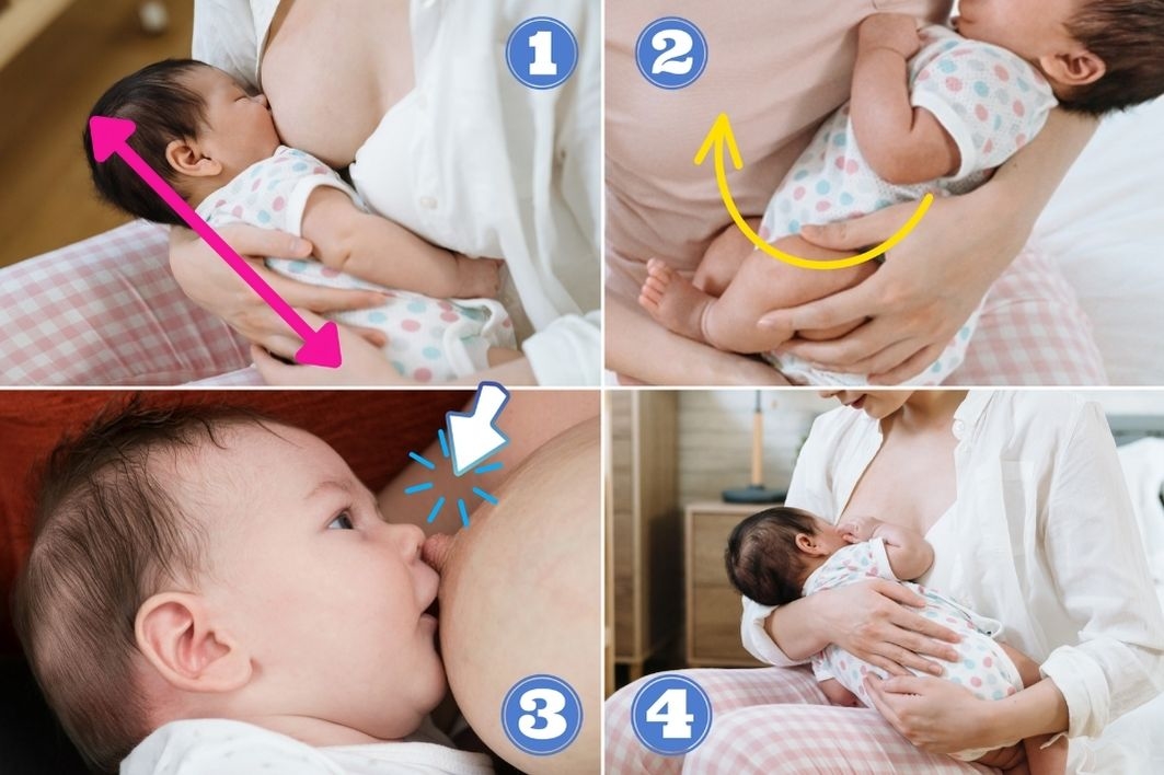 Các tư thế cho bé bú đúng - Bệnh viện Từ Dũ